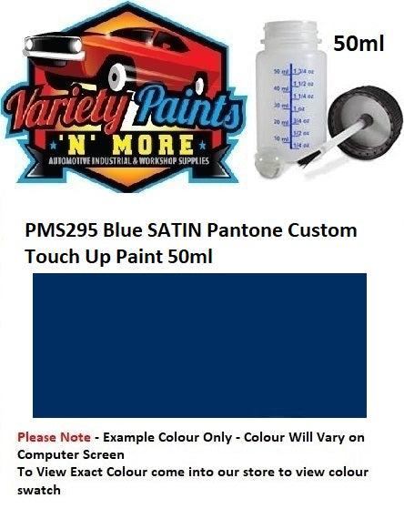 PMS295 Blue SATIN Pantone Custom Touch Up Bottle with Brush 50ml
