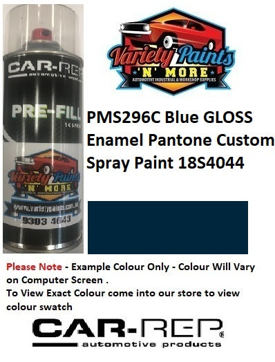 PMS296C Blue Gloss Enamel Pantone Custom Spray Paint 18S4044
