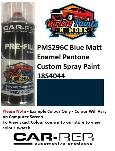 PMS296C Pantone® Blue Matt Enamel Custom Spray Paint 18S4044