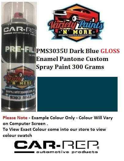 PMS3035U Dark Blue GLOSS Enamel Pantone Custom Spray Paint 300 Grams