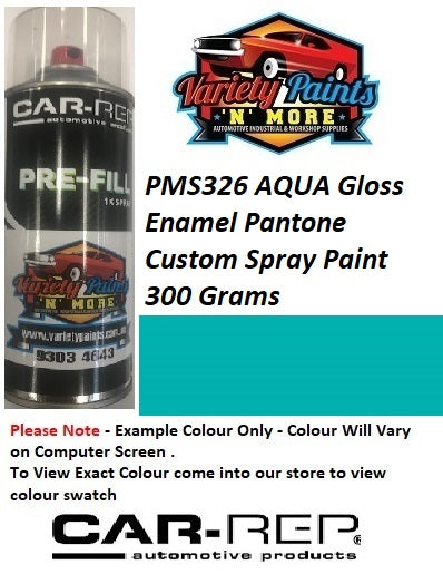 PMS326 AQUA Gloss Enamel Pantone Custom Spray Paint 300 Grams