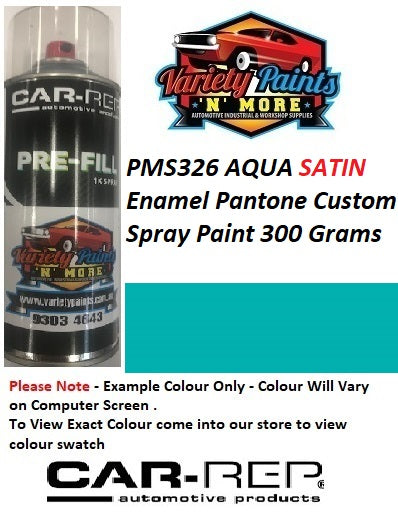 PMS3272 Teal SATIN Enamel Pantone Custom Spray Paint 300 Grams