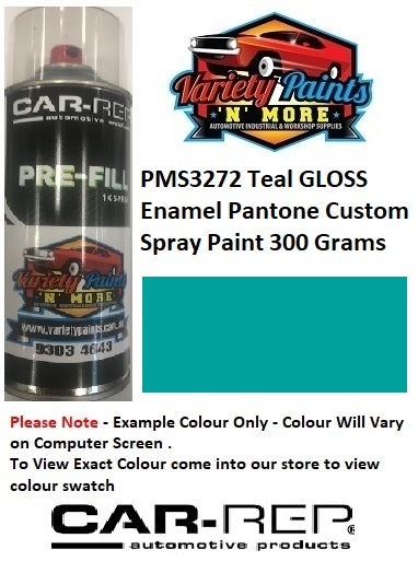 PMS3272 Teal GLOSS Enamel Pantone Custom Spray Paint 300 Grams