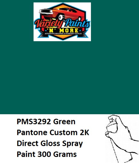 PMS3292 Green Pantone Custom 2K Direct Gloss Spray Paint 300 Grams