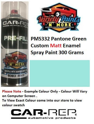 PMS332 Pantone Green Custom Matt Enamel Spray Paint 300 Grams
