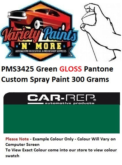 PMS3425 Green GLOSS Pantone Custom Enamel Spray Paint 300 Grams