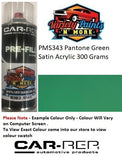PMS343 Pantone Green Acrylic SATIN Custom Spray Paint 300 Grams
