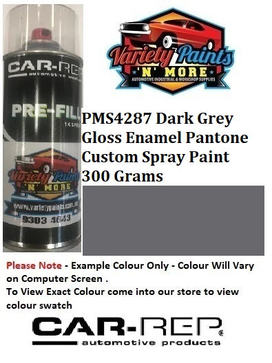 PMS4287 Dark Grey Gloss enamel Pantone Custom Spray Paint 300 Grams