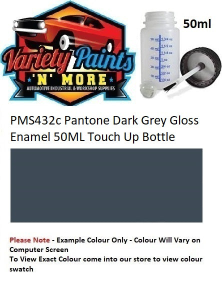 PMS432c Pantone Dark Grey Gloss Enamel 50ML Touch Up Bottle