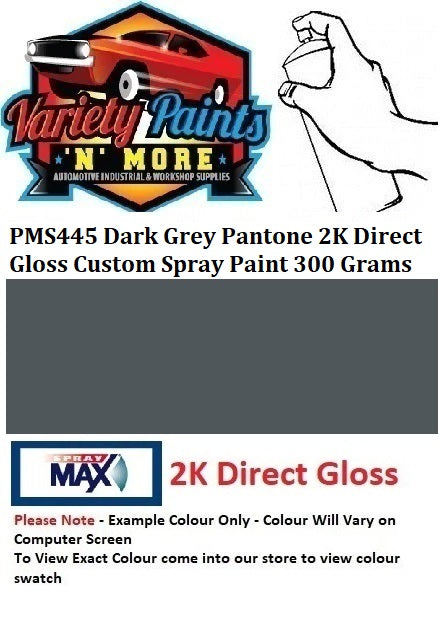PMS445 Dark Grey Pantone 2K Direct Gloss Custom Spray Paint 300 Grams