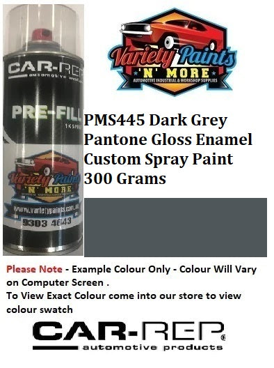 PMS445 Dark Grey Pantone Gloss Enamel Custom Spray Paint 300 Grams