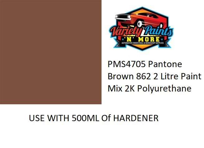 PMS4705 Pantone Brown 862 2 Litre Paint Mix 2K Polyurethane