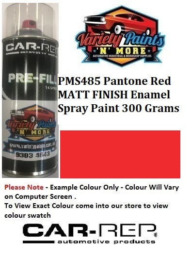 PMS485 Pantone Red MATT FINISH Enamel Spray Paint 300 Grams