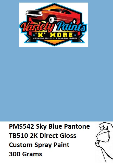 PMS542 Sky Blue Pantone TB510 2K Direct Gloss Custom Spray Paint 300 Grams