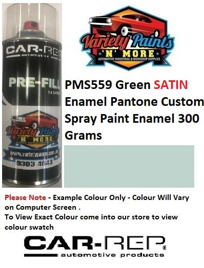 PMS559C Green SATIN Enamel Pantone Custom Spray Paint Enamel 300 Grams