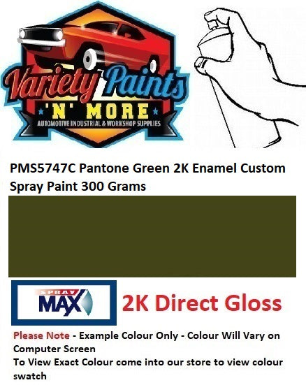 PMS5747C Pantone Green 2K Enamel Custom Spray Paint 300 Grams