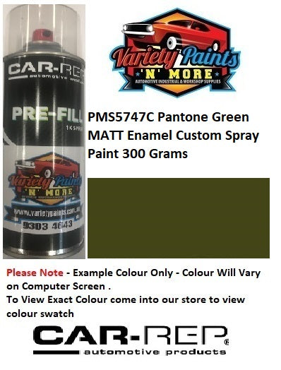 PMS5747C Pantone Green MATT Enamel Custom Spray Paint 300 Grams