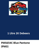 PMS654 Blue Pantone 2K Debeers 1 Litre 