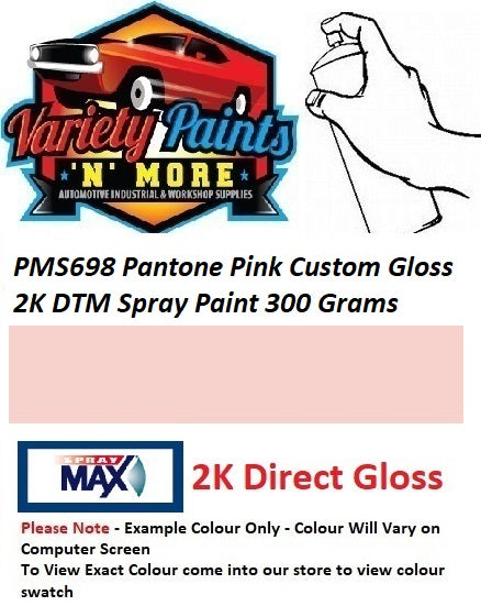 PMS698 Pantone Pink Custom Gloss 2K DTM Spray Paint 300 Grams