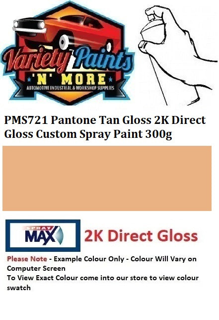 PMS721 Pantone Tan Orange Gloss 2K Direct Gloss Custom Spray Paint 300g