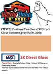 PMS721 Pantone Tan Gloss 2K Direct Gloss Custom Spray Paint 300g