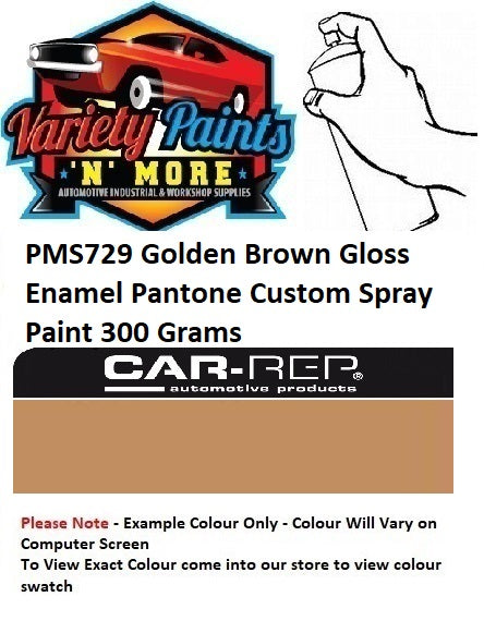 PMS729 Gold Brown Gloss Enamel Pantone Custom Spray Paint 300 Grams