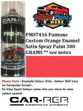 PMS7416 Pantone Custom Orange Enamel Satin Spray Paint 300 GRAMS ** see notes