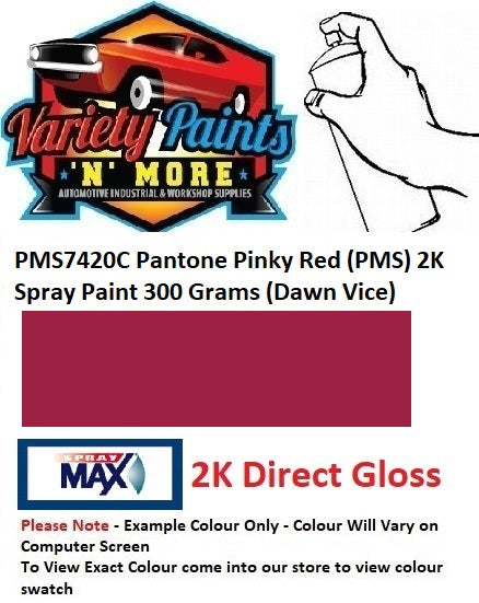 PMS7420C Pantone Pinky Red (PMS) 2K Spray Paint 300 Grams (Dawn Vice)
