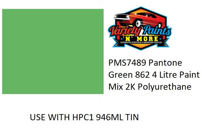 PMS7489 Pantone Green 862 4 Litre Paint Mix 2K Polyurethane
