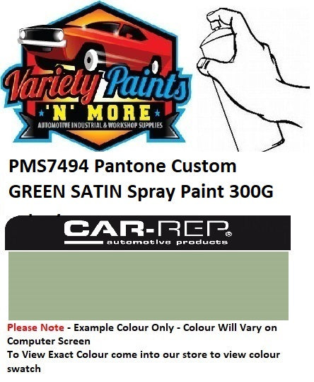 PMS7494 Pantone Custom GREEN SATIN Spray Paint 300G
