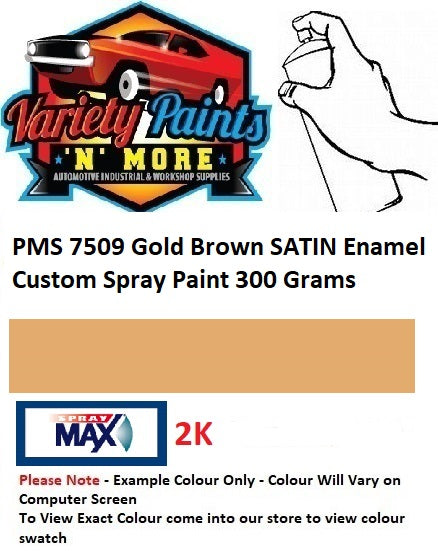PMS7509 Gold Brown SATIN Enamel Custom Spray Paint 300 Grams