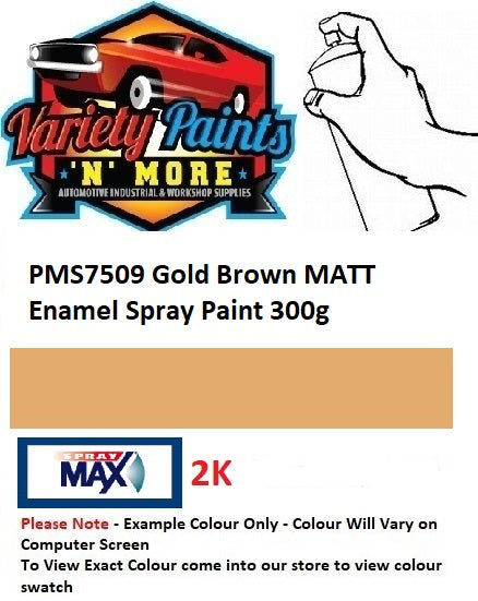PMS7509 Gold Brown MATT Enamel Custom Spray Paint 300 Grams