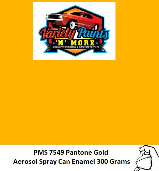 PMS7549 PANTONE® Gold Gloss Enamel Custom Spray Paint 300 Grams