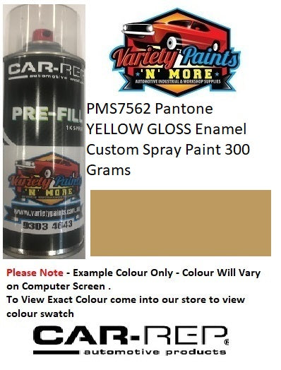 PMS7562 Pantone YELLOW GLOSS Enamel Custom Spray Paint 300 Grams