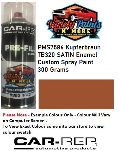 PMS7586 Kupferbraun TB320 SATIN Enamel Custom Spray Paint 300 Grams