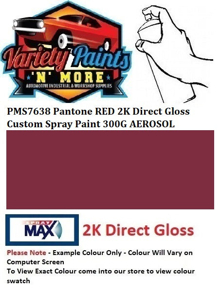 PMS7638 Pantone Red 2K Direct Gloss Spray Paint 300 Grams