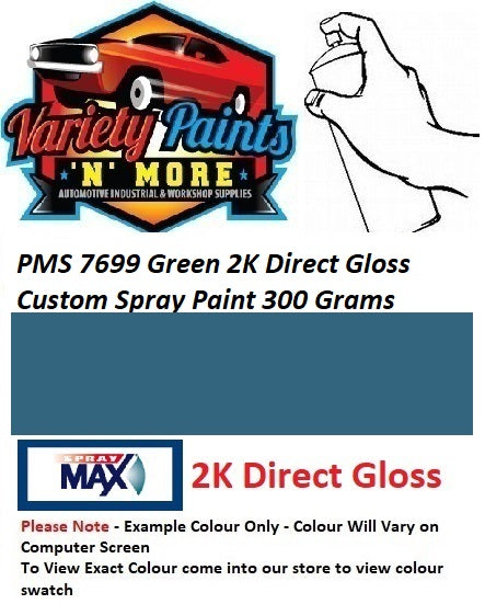 PMS7699 PANTONE® Blue Green 2K Direct Gloss Custom Spray Paint 300 Grams