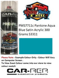 PMS7711c Pantone Aqua Blue Satin Acrylic 300 Grams S3311