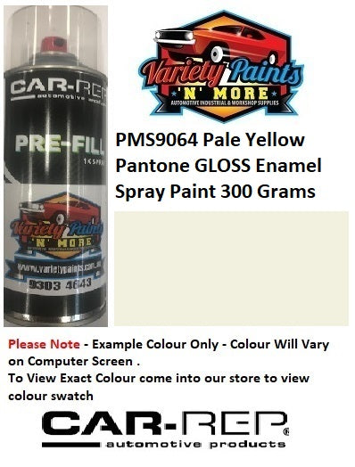 PMS9064 Pale Yellow Pantone GLOSS Enamel Spray Paint 300 Grams Y33