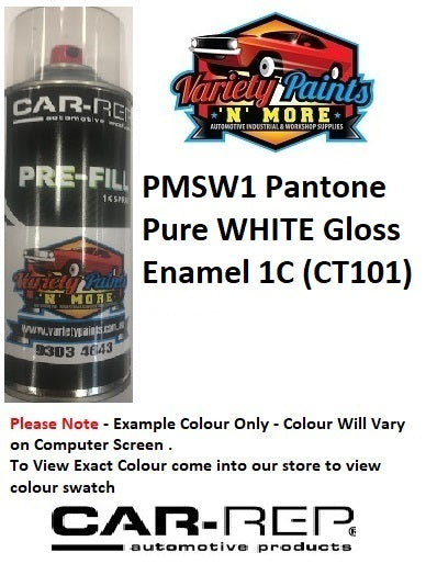 PMSW1 Pantone Pure WHITE Gloss Enamel 1C (CT101)