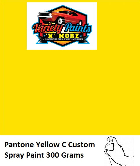 Pantone Yellow C Custom Gloss ACRYLIC Spray Paint 300g