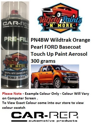 PN4BW/738 Wildtrak Orange Pearl FORD Basecoat Touch Up Paint Aerosol 300 grams