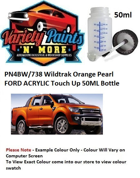 PN4BW/738 Wildtrak Orange Pearl FORD ACRYLIC Touch Up 50ML Bottle