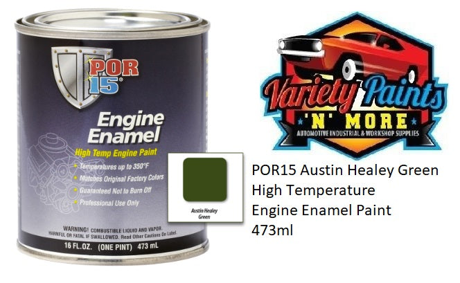 POR15 Austin Healey Green High Temperature Engine Enamel Paint 473ml