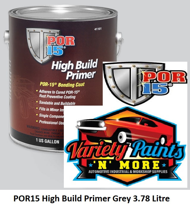 POR15 High Build Primer Grey 3.78 Litre