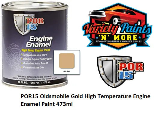 POR15 Oldsmobile Gold High Temperature Engine Enamel Paint 473ml