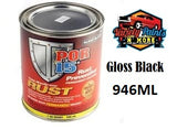 POR15 946ml Rust Preventative Paint Gloss Black