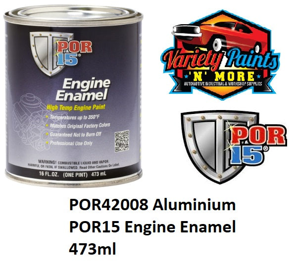 POR15 Aluminium High Temperature Engine Enamel Paint 473ml
