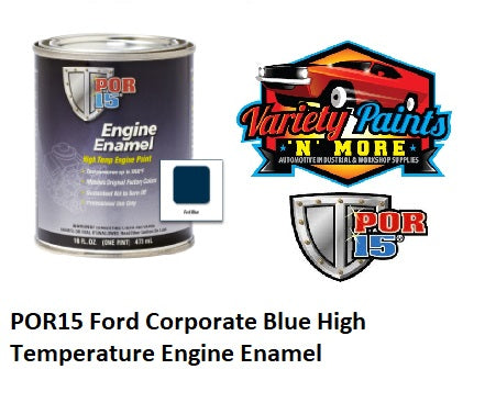 POR15 Ford Corporate Blue High Temperature Engine Enamel Paint 473ml