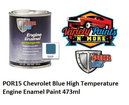 POR15 Chevrolet Blue High Temperature Engine Enamel Paint 473ml
